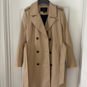 J. Crew Women's Tan Trench Coat NWOT